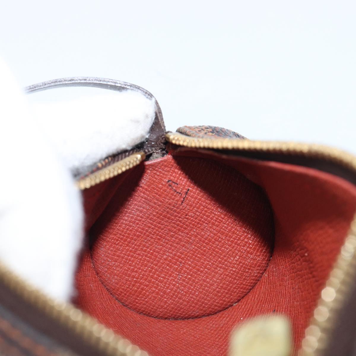 LOUIS VUITTON Damier Ebene Papillon Pouch LV Auth SW2679