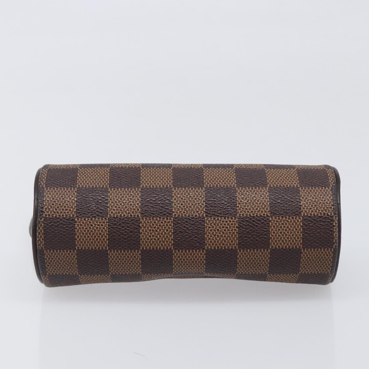 LOUIS VUITTON Damier Ebene Papillon Pouch LV Auth SW2679