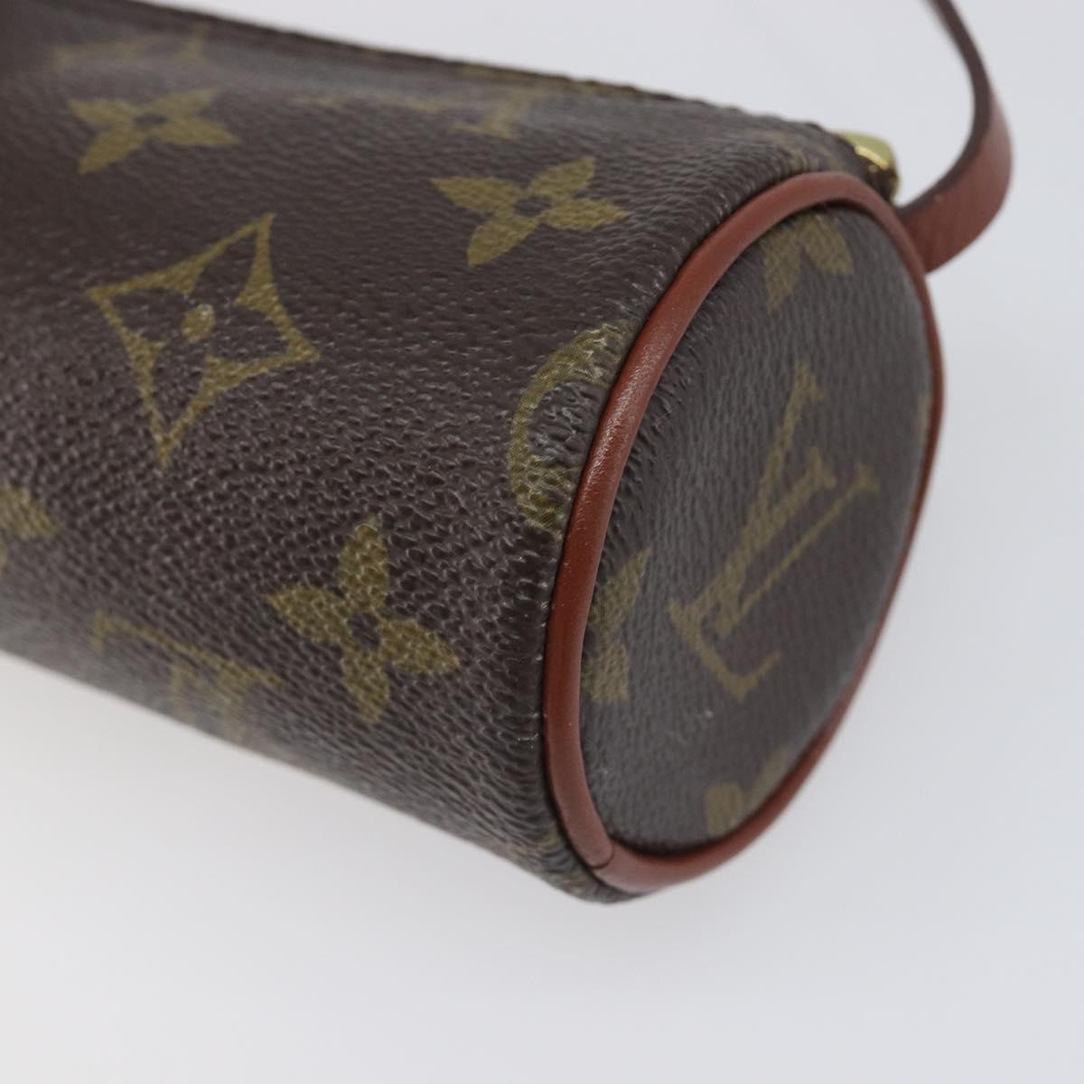 LOUIS VUITTON Monogram Papillon Pouch LV Auth SW2680