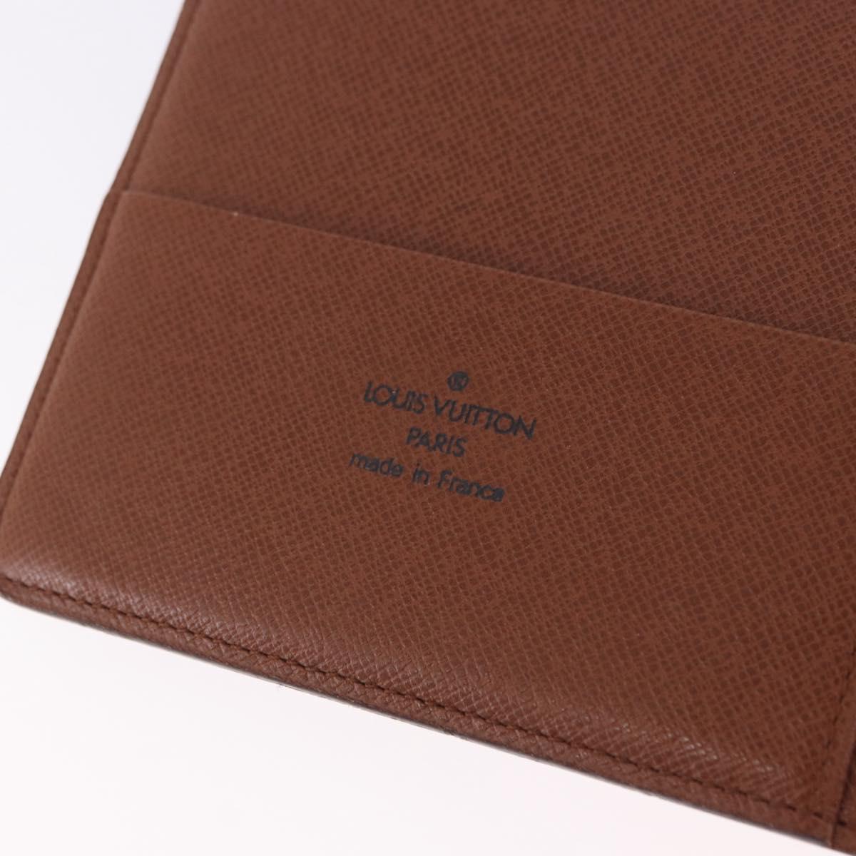 LOUIS VUITTON Monogram Agenda GM Day Planner Cover R20006 LV Auth SW2681