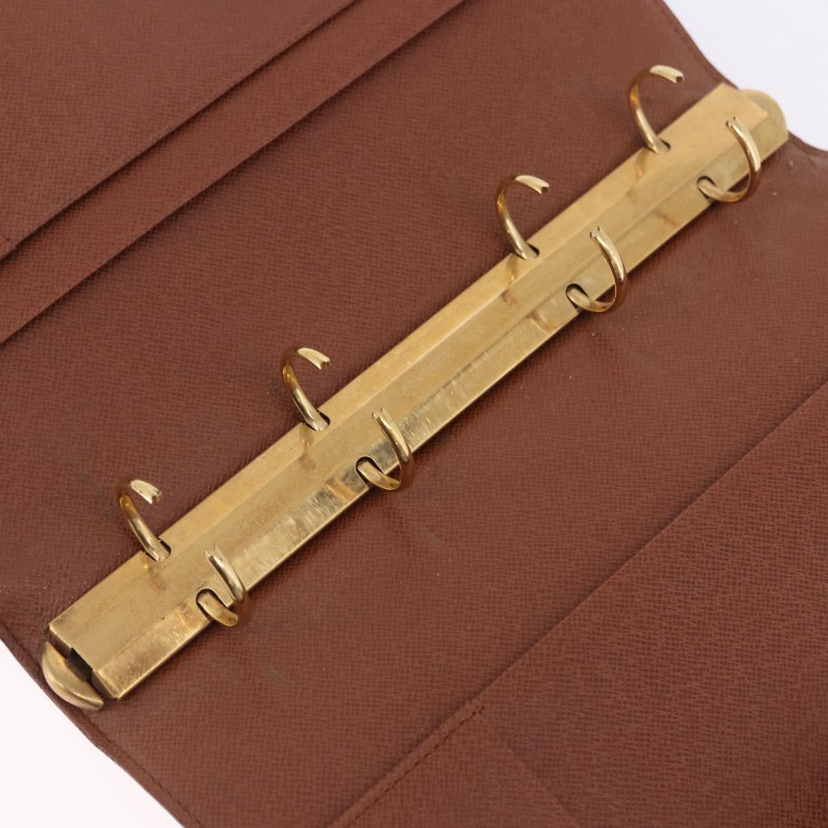 LOUIS VUITTON Monogram Agenda GM Day Planner Cover R20006 LV Auth SW2681
