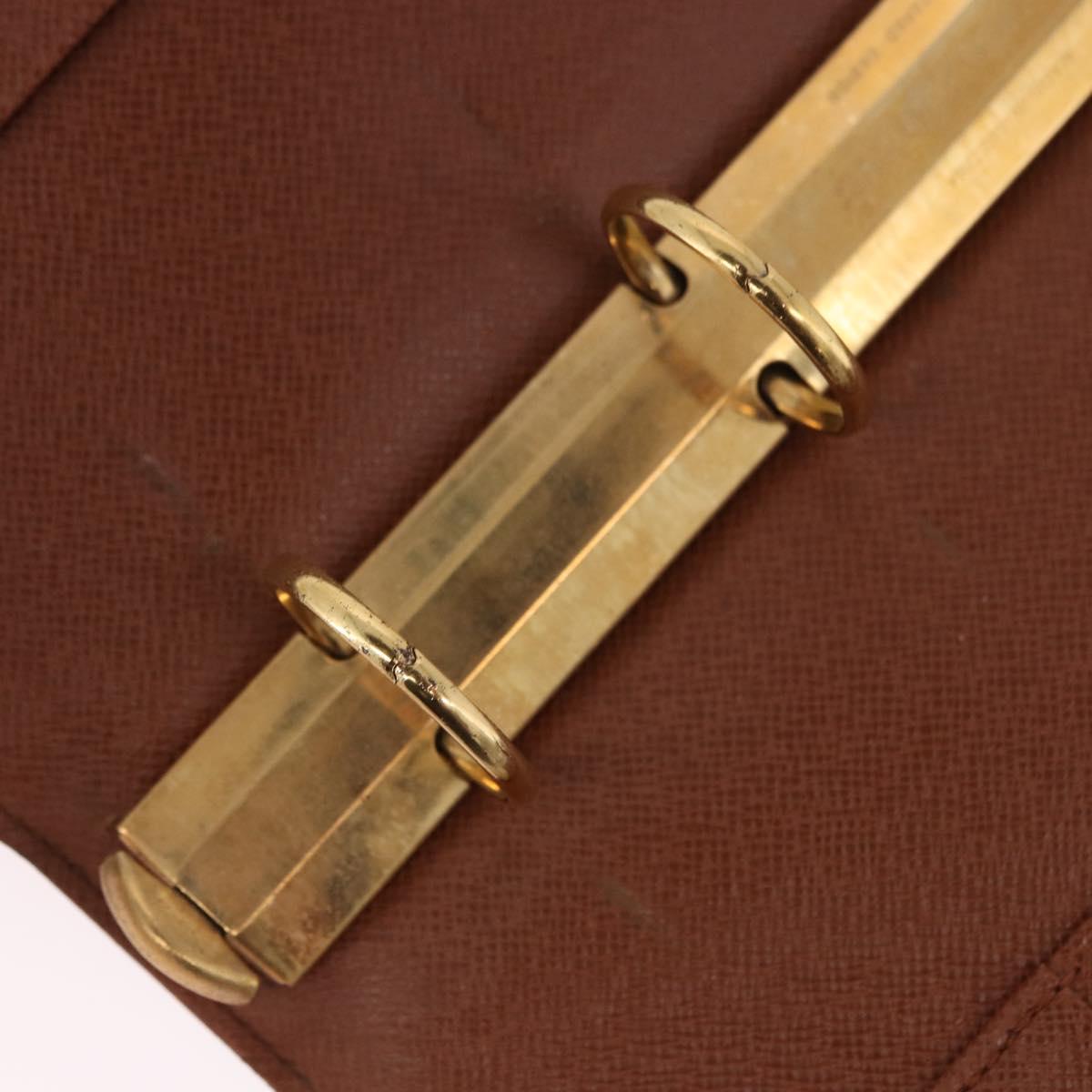 LOUIS VUITTON Monogram Agenda GM Day Planner Cover R20006 LV Auth SW2681
