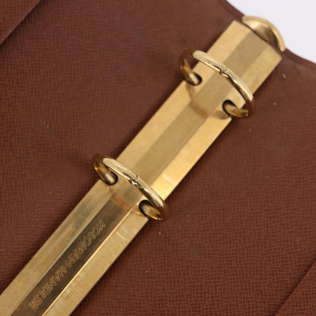 LOUIS VUITTON Monogram Agenda GM Day Planner Cover R20006 LV Auth SW2681