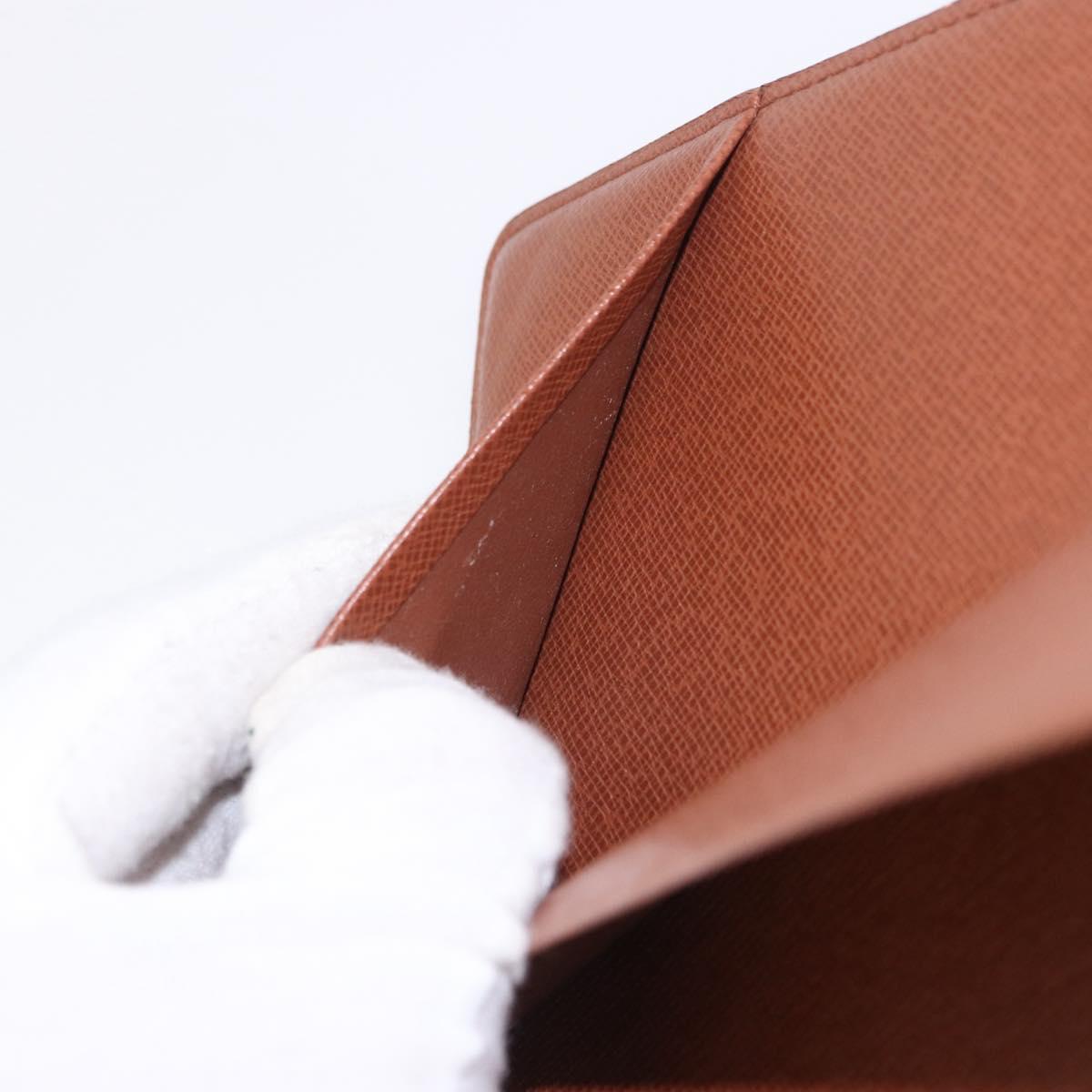 LOUIS VUITTON Monogram Agenda GM Day Planner Cover R20006 LV Auth SW2681