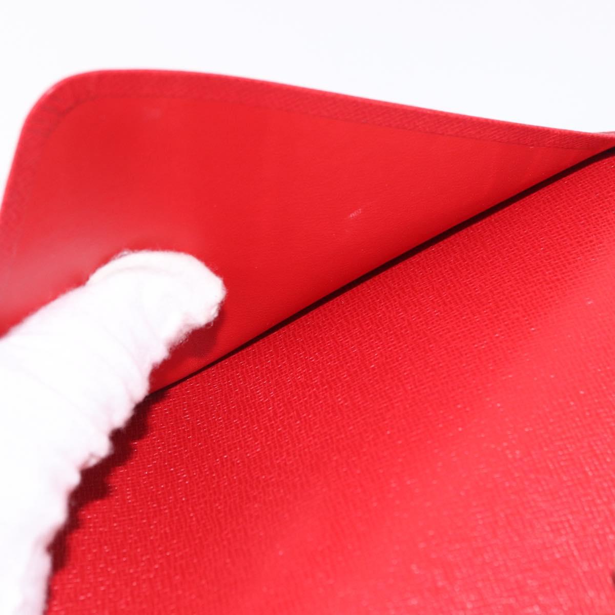 LOUIS VUITTON Epi Agenda MM Day Planner Cover Red R20047 LV Auth SW2682