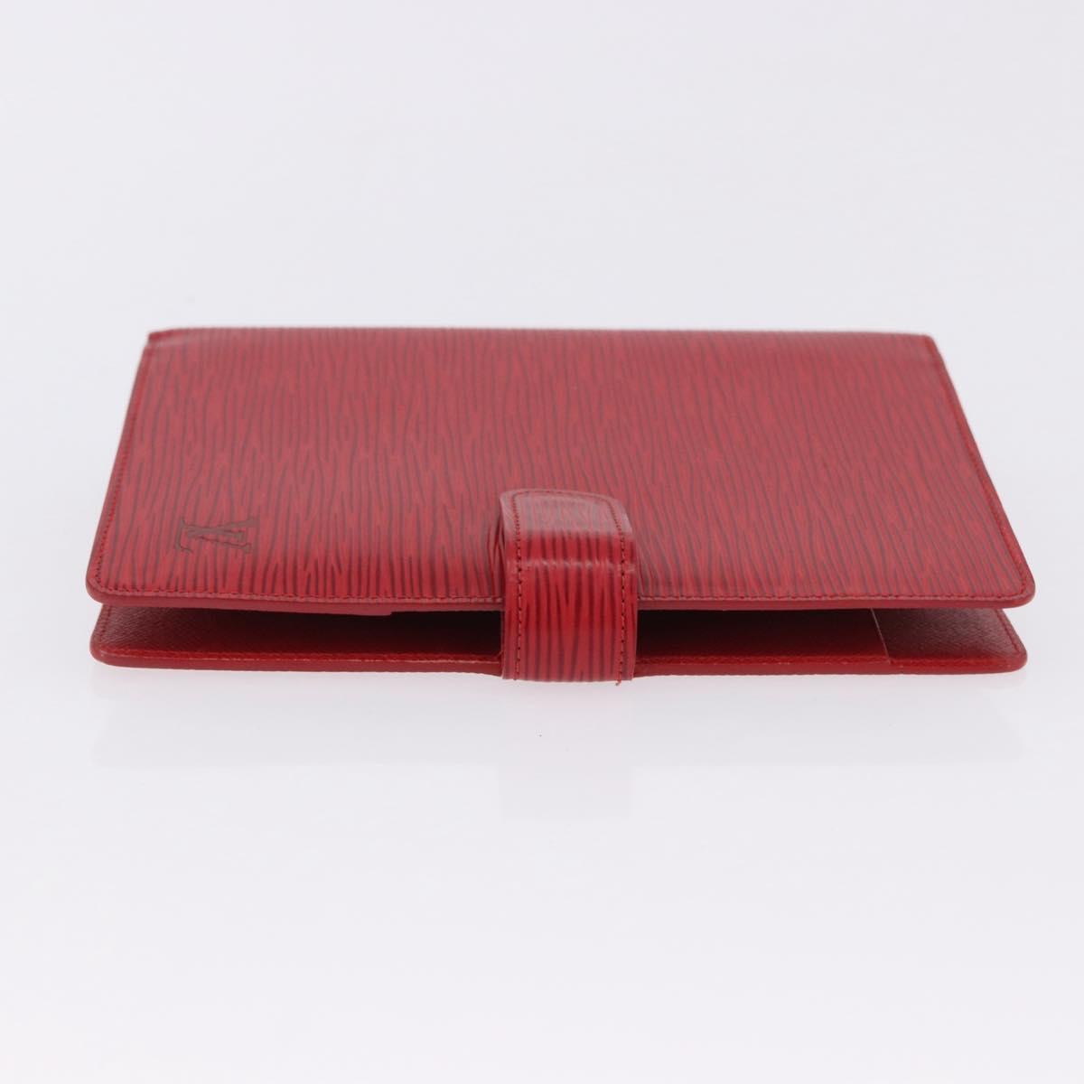LOUIS VUITTON Epi Agenda MM Day Planner Cover Red R20047 LV Auth SW2682