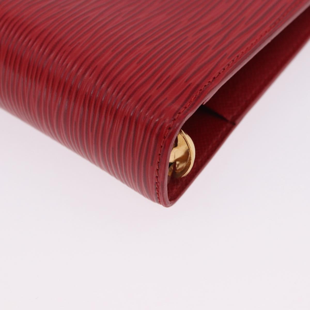 LOUIS VUITTON Epi Agenda MM Day Planner Cover Red R20047 LV Auth SW2682