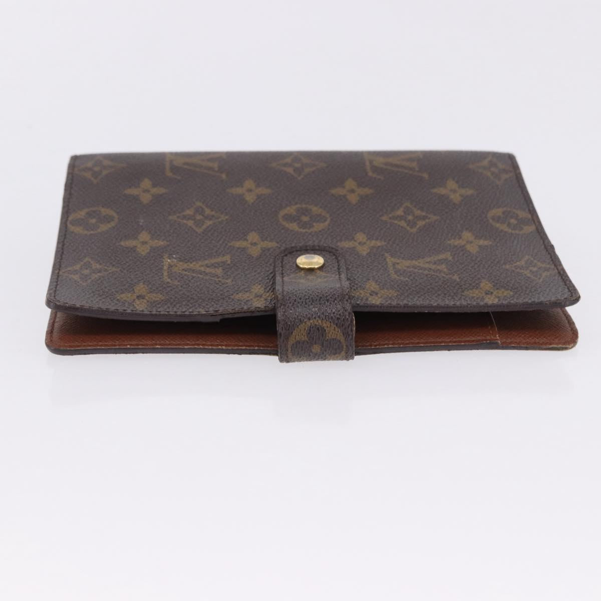 LOUIS VUITTON Monogram Agenda MM Day Planner Cover R20105 LV Auth SW2683