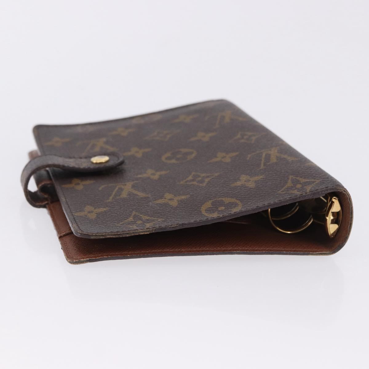 LOUIS VUITTON Monogram Agenda MM Day Planner Cover R20105 LV Auth SW2683