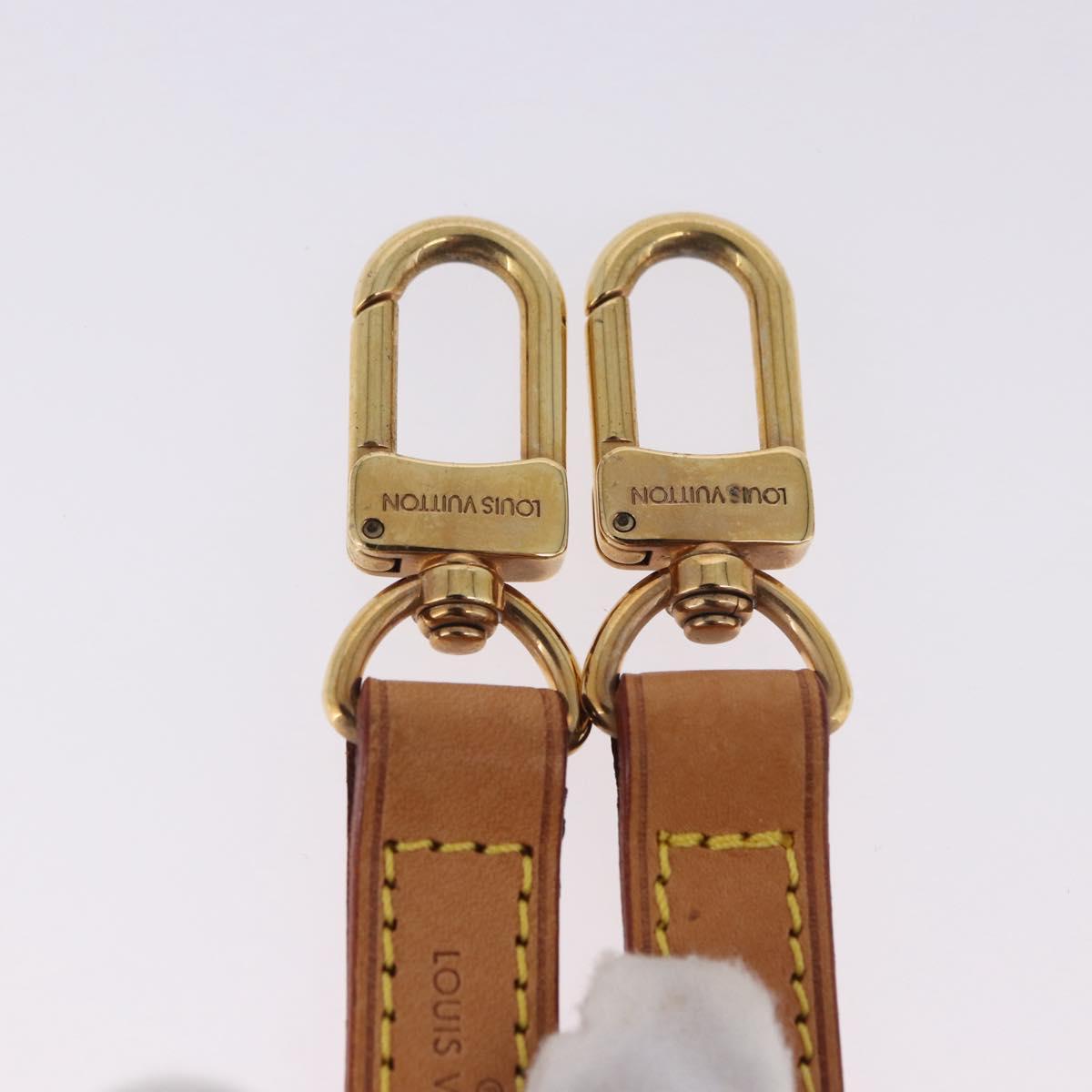 LOUIS VUITTON Shoulder Strap Vachetta leather Beige LV Auth SW2684