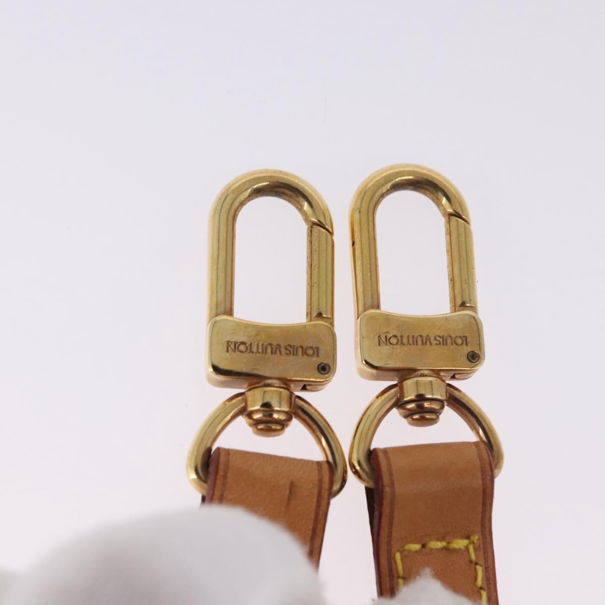 LOUIS VUITTON Shoulder Strap Vachetta leather Beige LV Auth SW2684