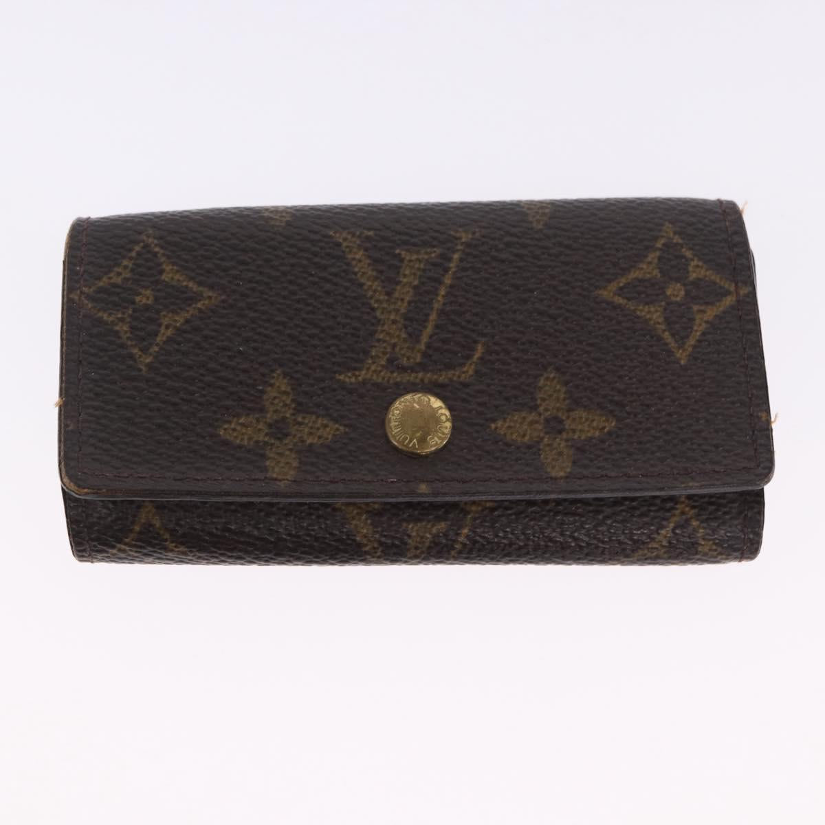 LOUIS VUITTON Monogram Key Case Card Case 3 Set LV Auth SW2685