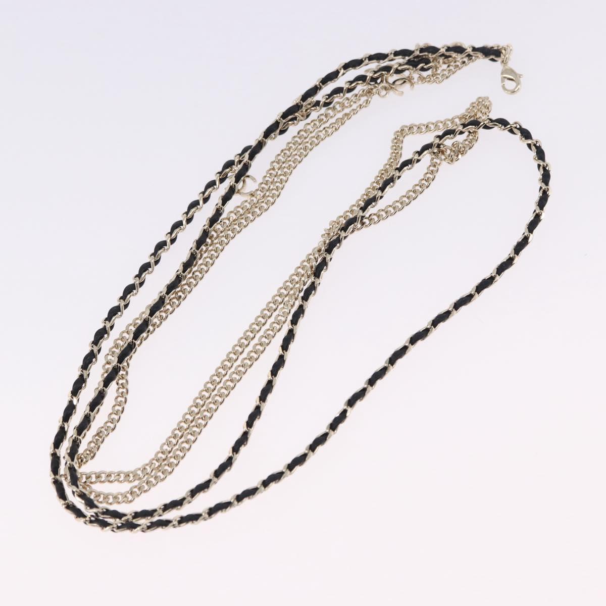 CHANEL COCO Mark Chain Rectangle Shape Sunglasses plastic CC Auth SW2687SAM