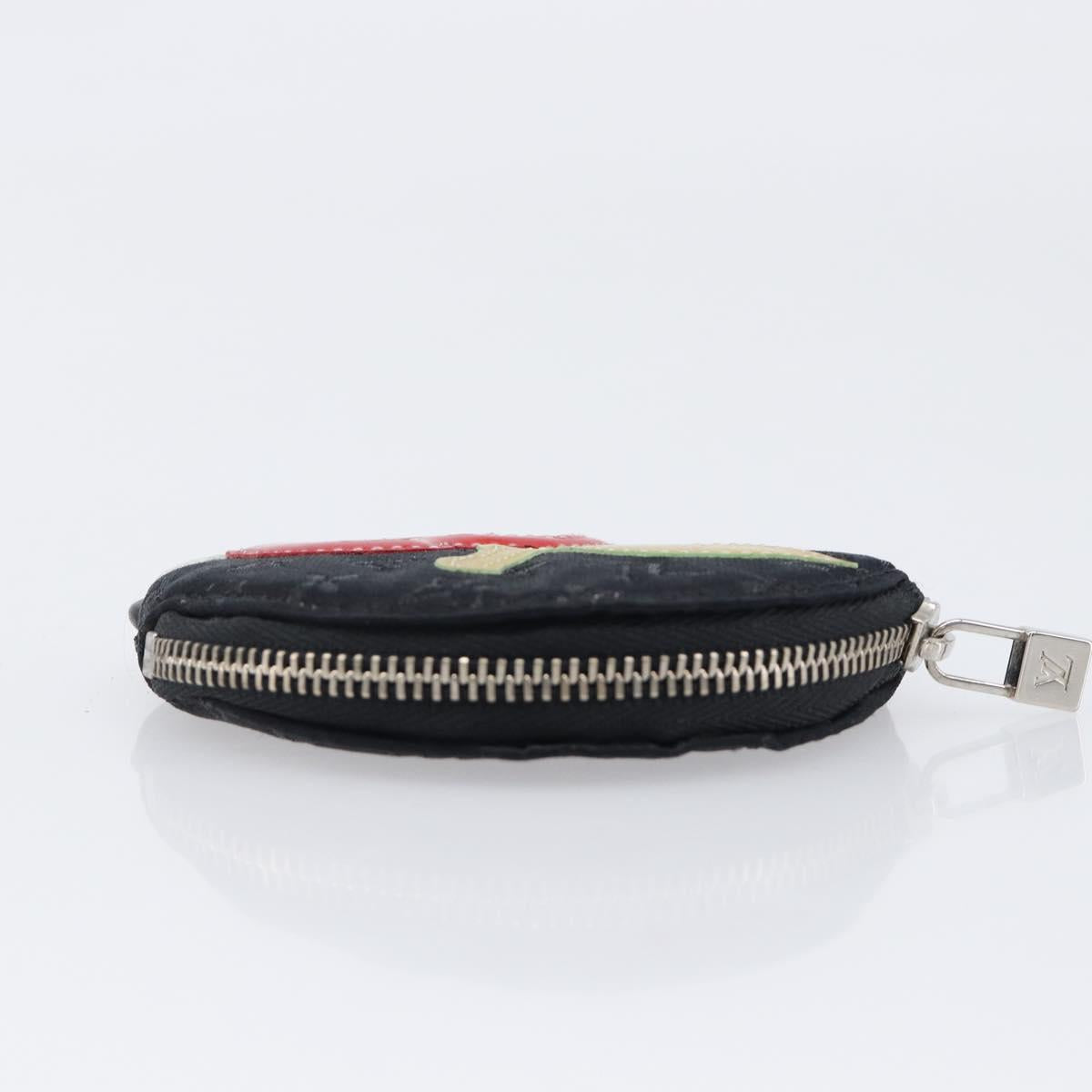 LOUIS VUITTON Monogram Satin Comte de Fée Porte Monnaie Ron M92272 Auth SW2689