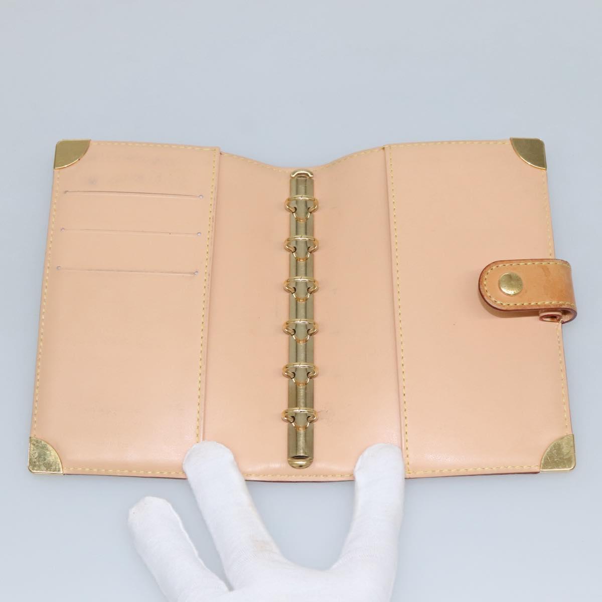 LOUIS VUITTON Multicolor Agenda PM Day Planner Cover White R21074 LV Auth sw275V