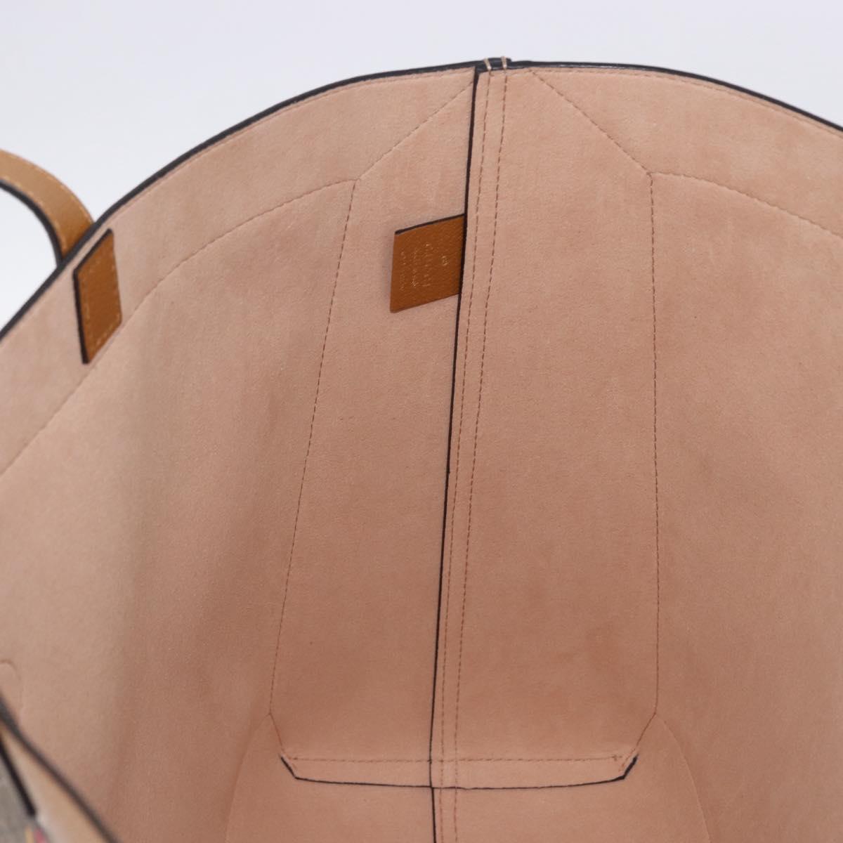 GUCCI x Disney Micro GG Supreme Tote Bag PVC Beige Gold 547947 Auth SW2763SM