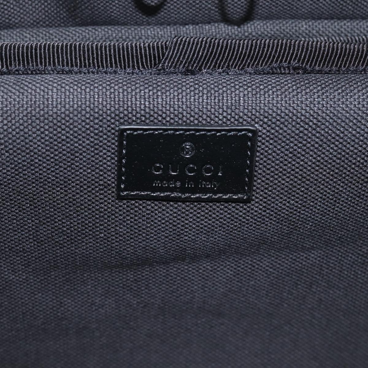 GUCCI GG Supreme Large Trolley Travel Bag Carry Case PVC Black Auth SW2765SAM