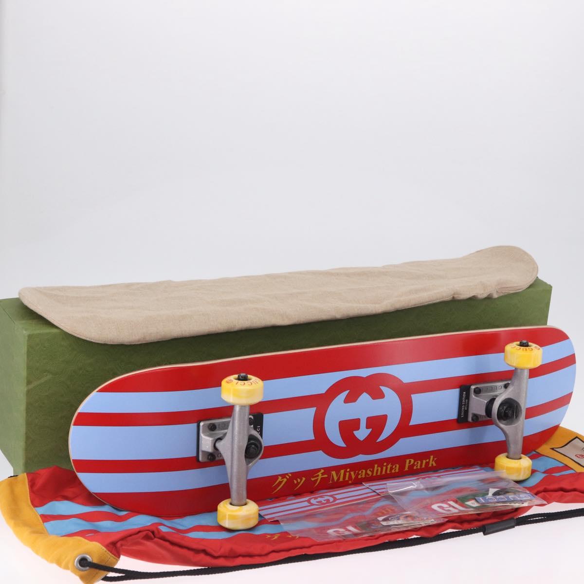 GUCCI Miyashita Park Only 100 Skateboard 682448 JCGKN 6769 Auth SW2766SM