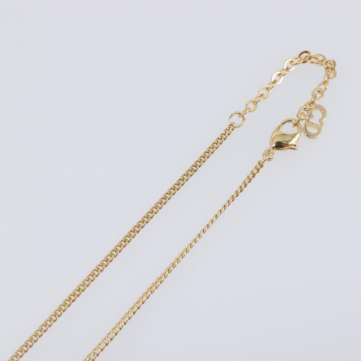 Christian Dior Necklace metal Gold Tone Auth SW2795V