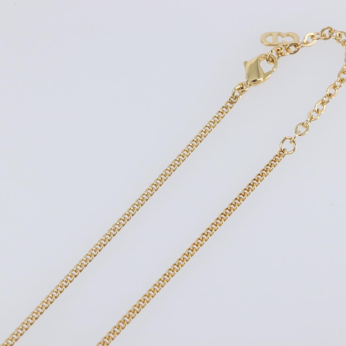 Christian Dior Necklace metal Gold Tone Auth SW2795V