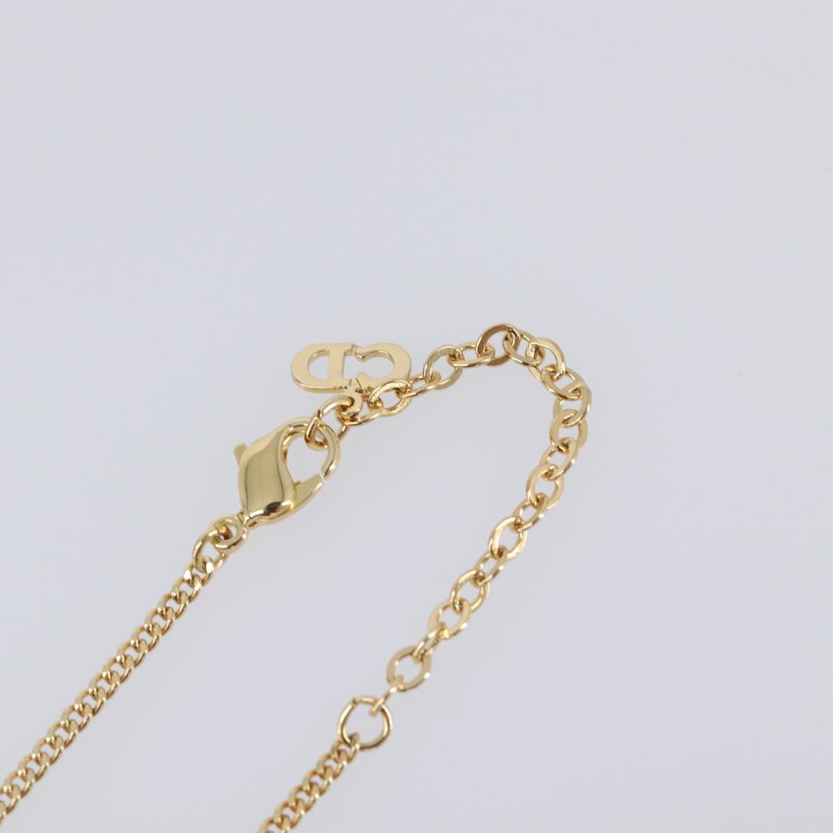 Christian Dior Necklace metal Gold Tone Auth SW2795V