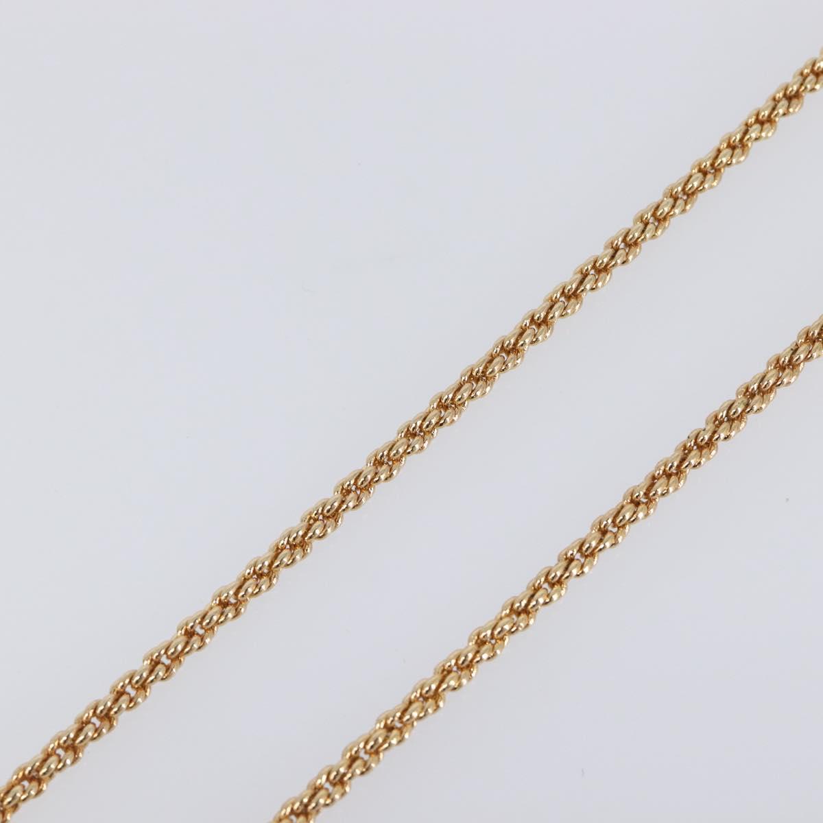 Christian Dior Necklace metal Gold Tone Auth SW2796V