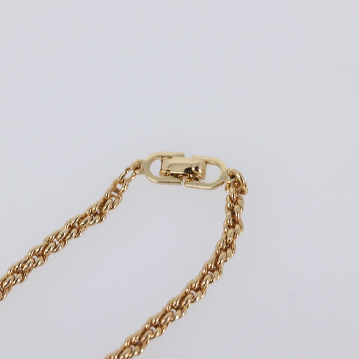 Christian Dior Necklace metal Gold Tone Auth SW2796V