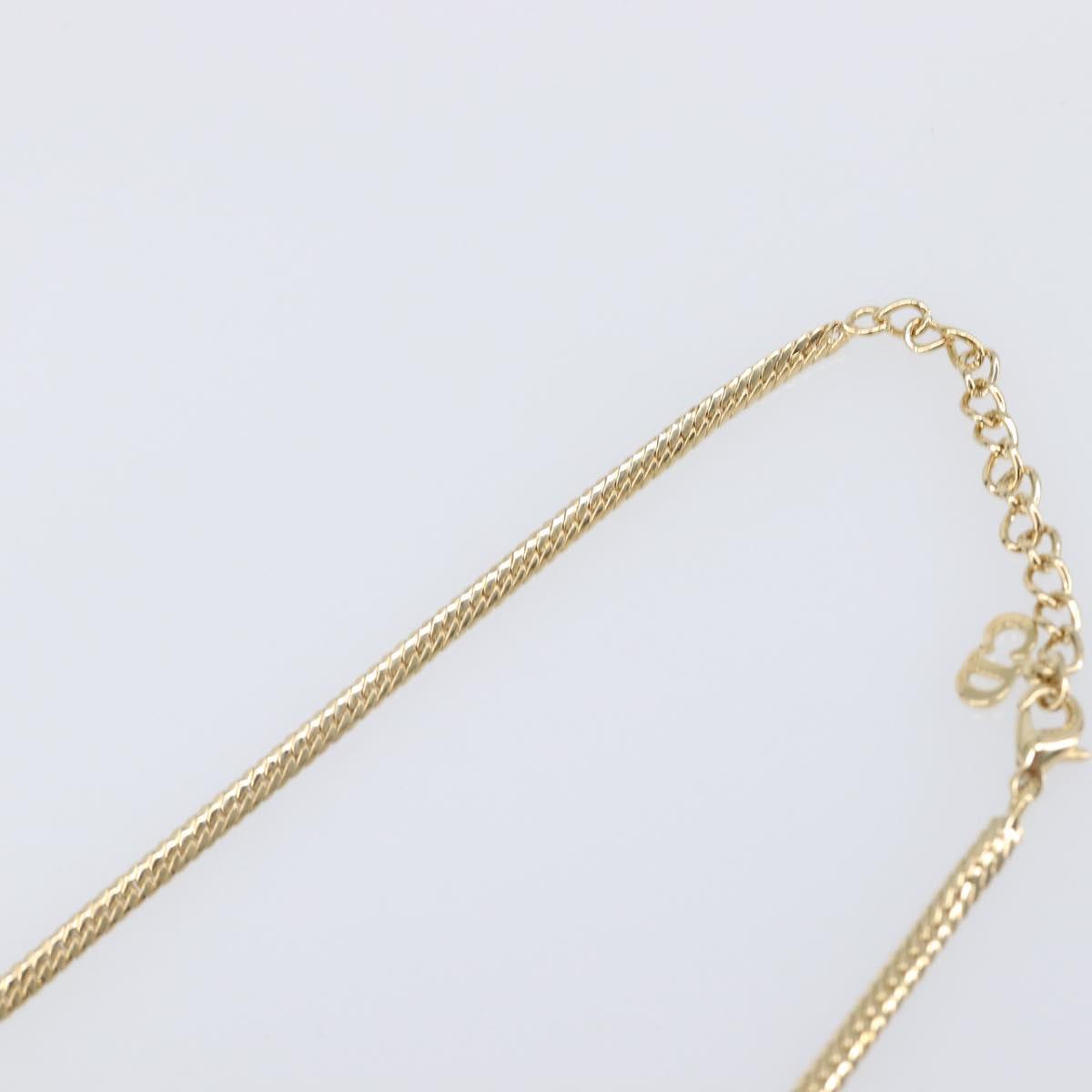 Christian Dior Necklace metal Gold Auth SW2798V