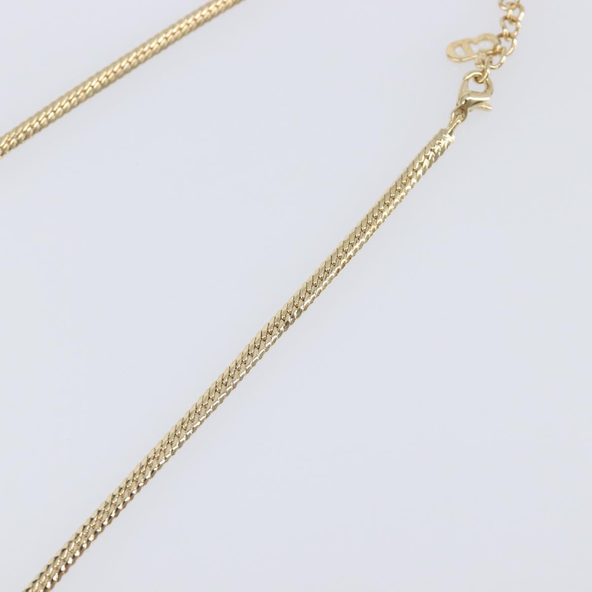 Christian Dior Necklace metal Gold Auth SW2798V