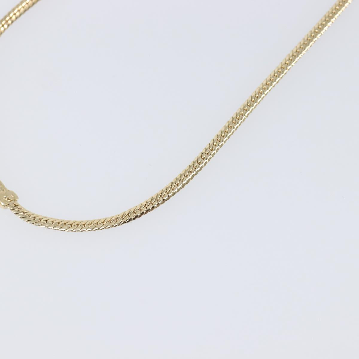 Christian Dior Necklace metal Gold Auth SW2798V