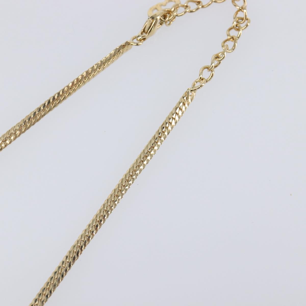 Christian Dior Necklace metal Gold Auth SW2798V