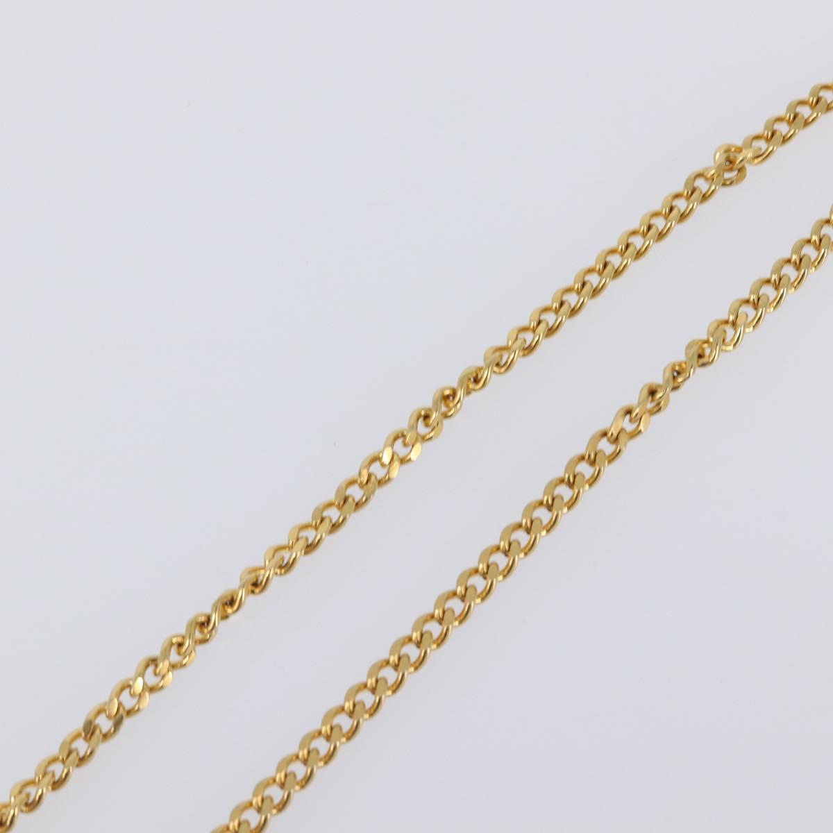 Christian Dior Necklace metal Gold Tone Auth SW2801