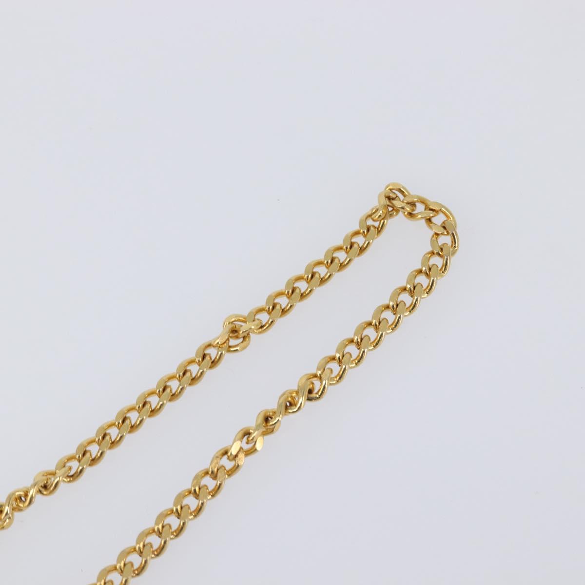 Christian Dior Necklace metal Gold Tone Auth SW2801