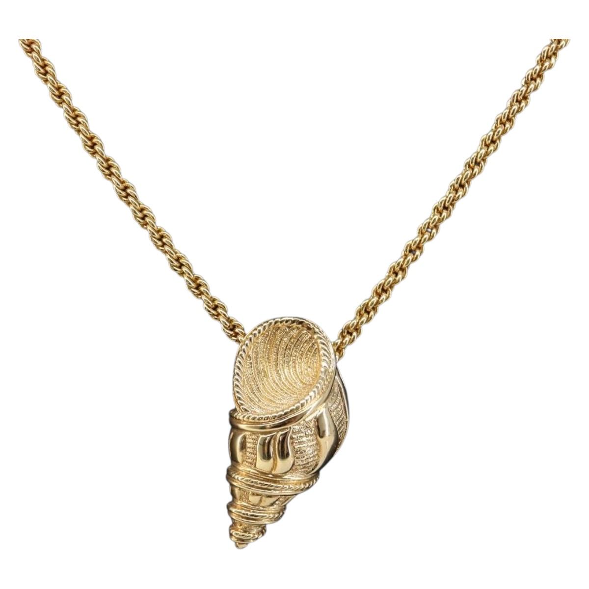 Christian Dior Necklace metal Gold Auth SW2802