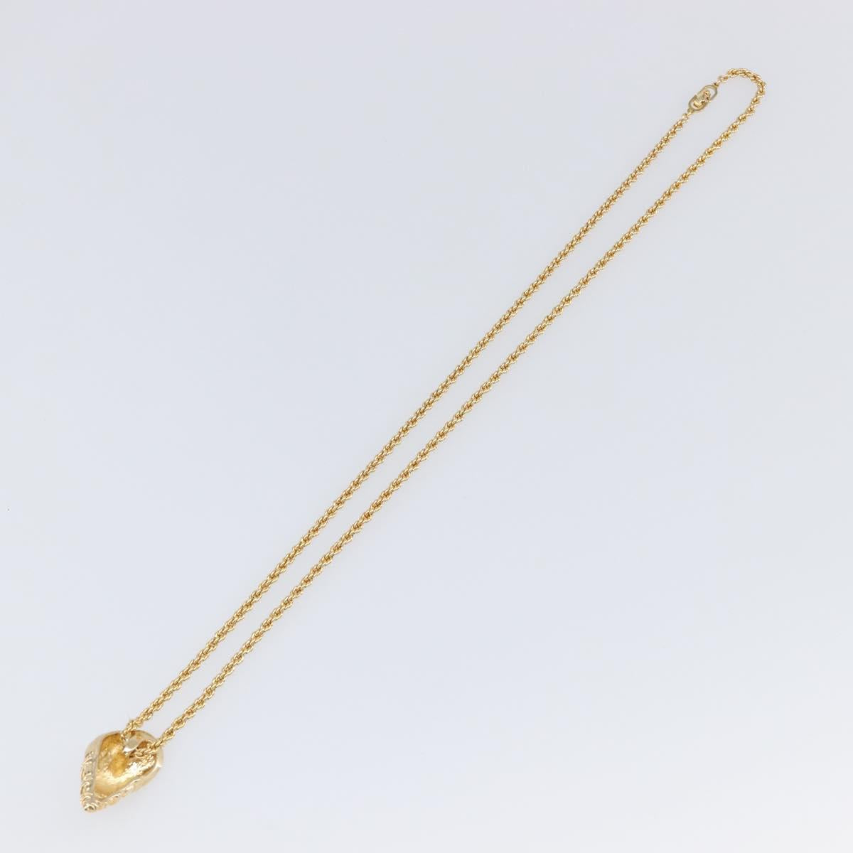 Christian Dior Necklace metal Gold Auth SW2802