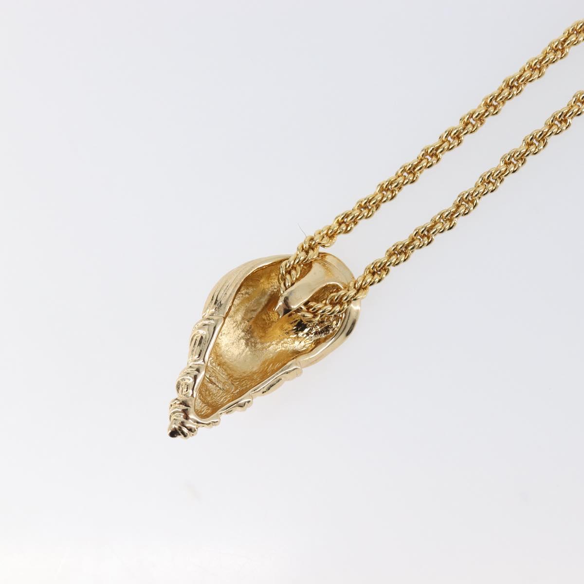 Christian Dior Necklace metal Gold Auth SW2802