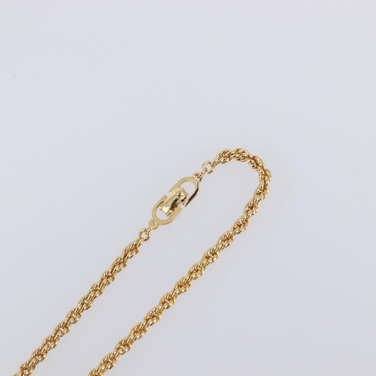 Christian Dior Necklace metal Gold Auth SW2802