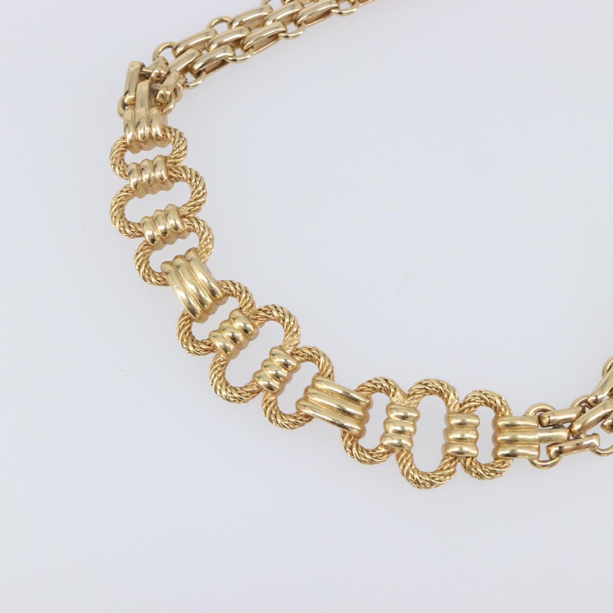 Christian Dior Necklace metal Gold Tone Auth SW2803