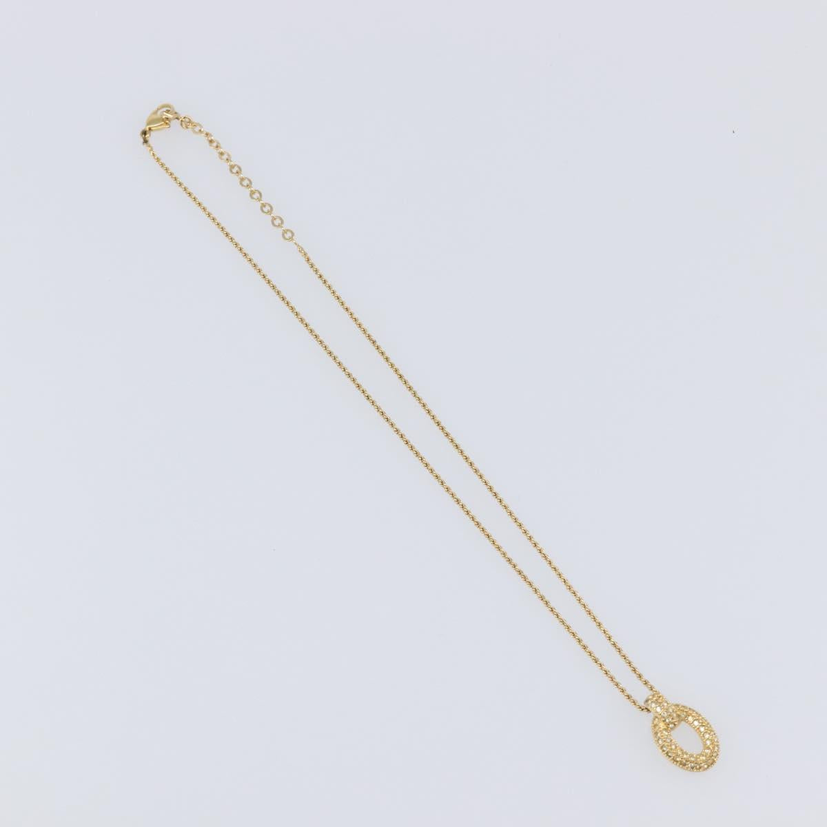 Christian Dior Necklace metal 3 Set Gold Auth SW2804