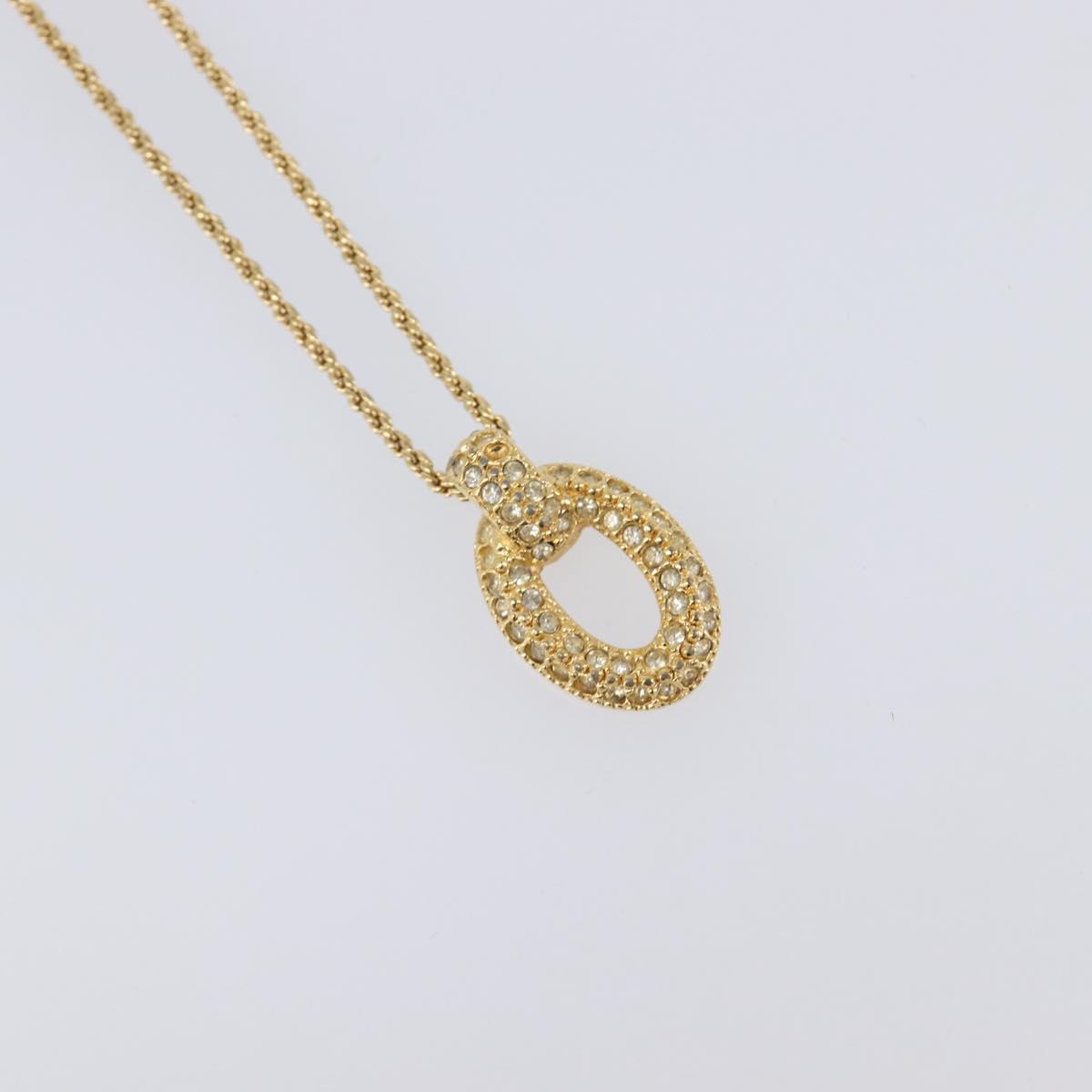 Christian Dior Necklace metal 3 Set Gold Auth SW2804