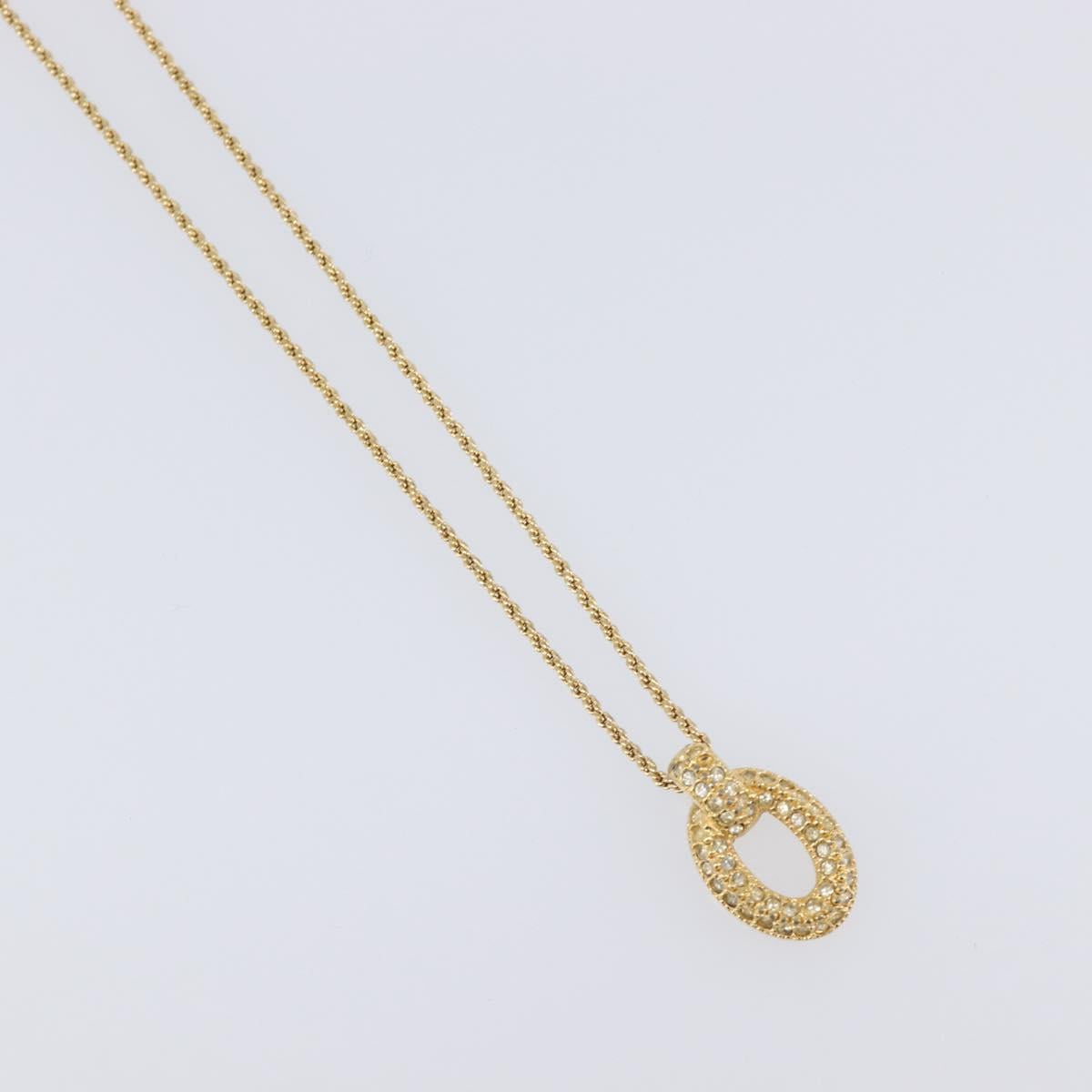 Christian Dior Necklace metal 3 Set Gold Auth SW2804