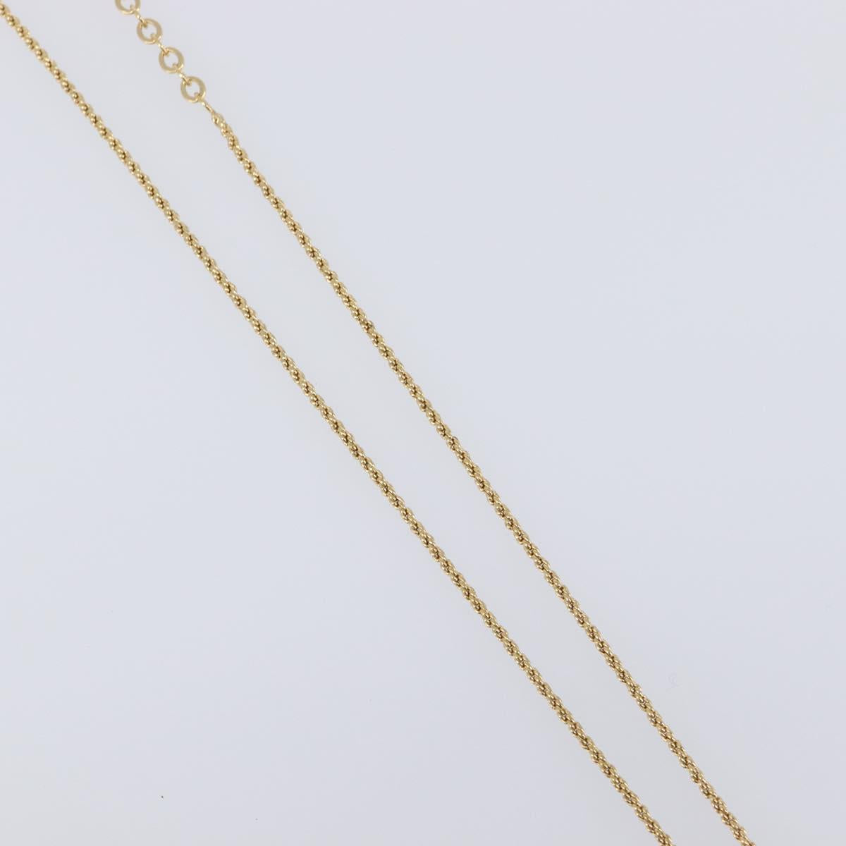 Christian Dior Necklace metal 3 Set Gold Auth SW2804