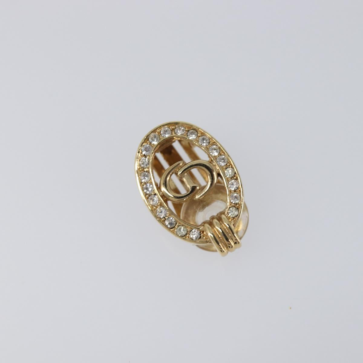 Christian Dior Earring metal Gold Tone Auth SW2805V