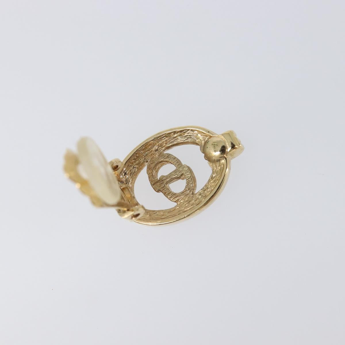 Christian Dior Earring metal Gold Tone Auth SW2805V
