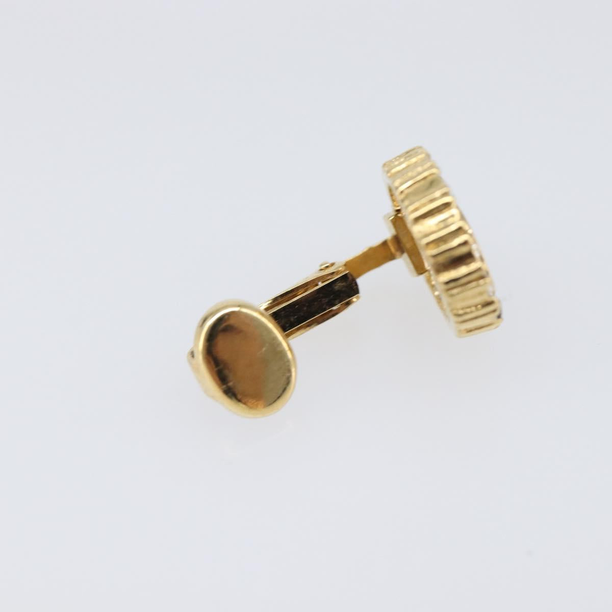 Christian Dior Earring metal Gold Tone Auth SW2806V