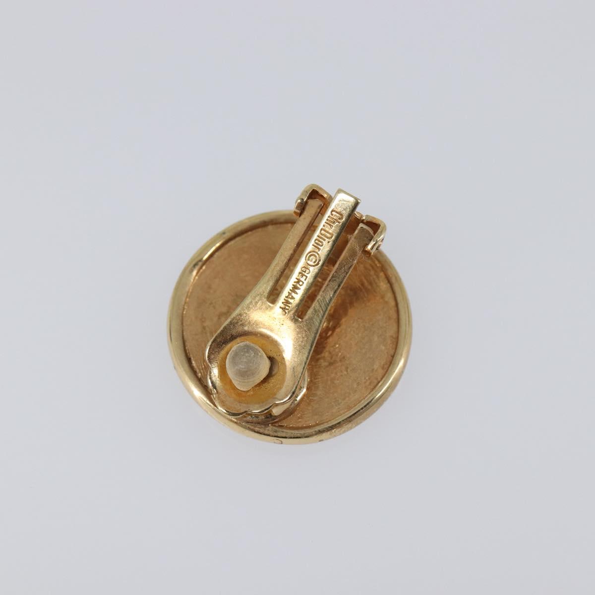 Christian Dior Earring metal Gold Auth SW2807