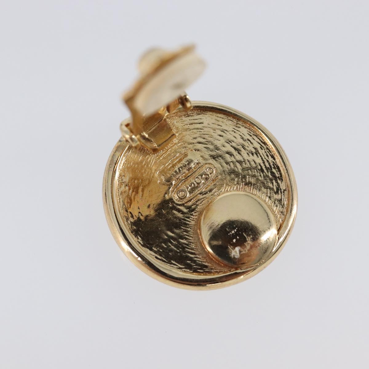 Christian Dior Earring metal Gold Auth SW2807