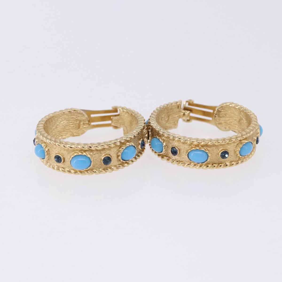 Christian Dior Earring metal 3 Set Gold Tone Auth SW2808
