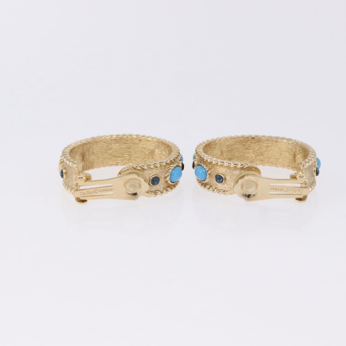 Christian Dior Earring metal 3 Set Gold Tone Auth SW2808