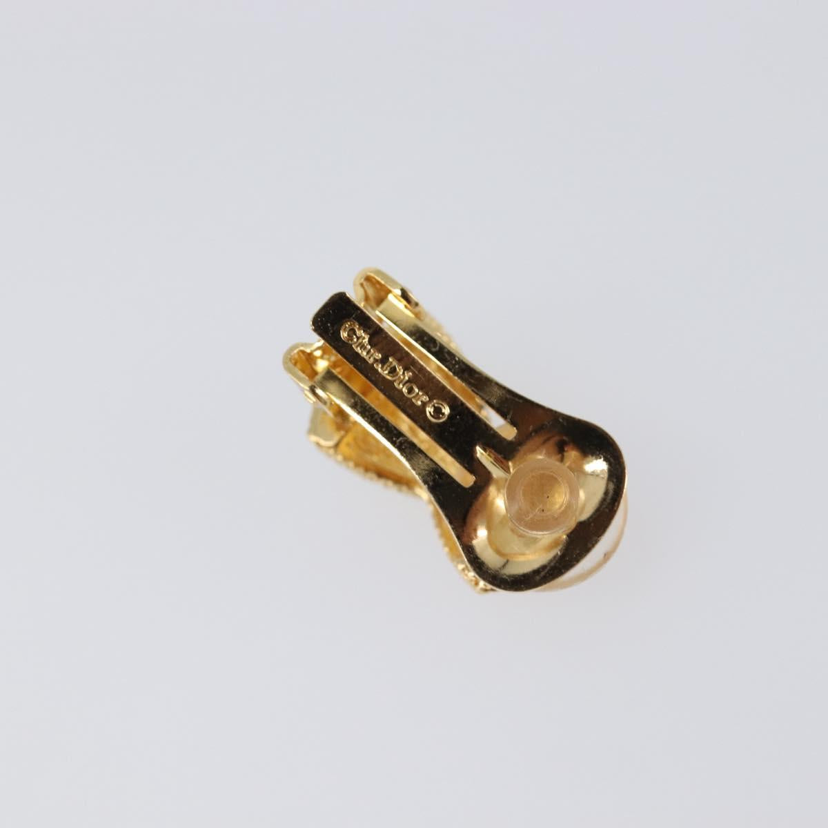 Christian Dior Earring metal Gold Tone Auth SW2809